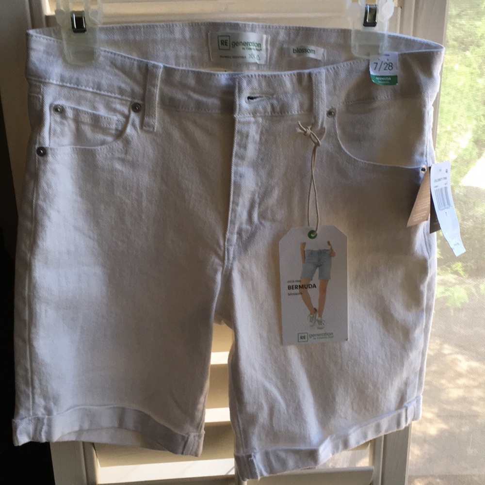 White Denim Woman s shorts